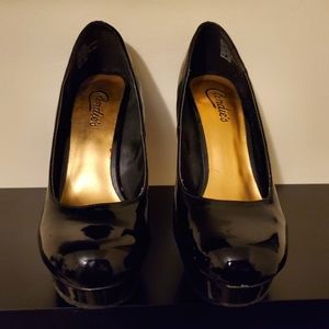 Candies Black Platform Stilettos 8.5US